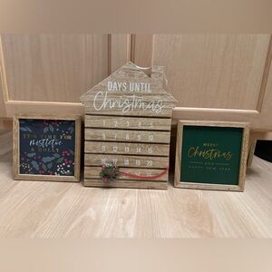 Wooden Christmas Countdown Calendar